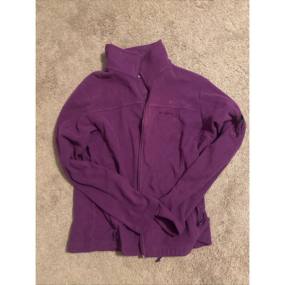 Columbia Women’s Jacket With 2 Pockets And 1 On The Sleeve Size XL Plum/purple